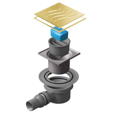 Точечный трап Pestan Confluo Standard 10х10 Dry Mask Gold (13000169) фото в интернет-магазине Русалия