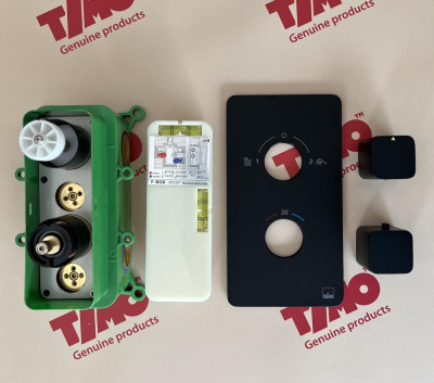 Душевая система встроенная с термостатом Timo Petruma (SX-5059/03SM) черный фото в интернет-магазине Русалия