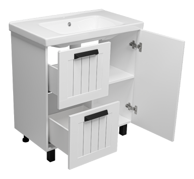 Тумба Спарта 80 с раковиной Dreja Harmonia 80 Misty фото в интернет-магазине Русалия