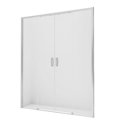 Дверь в нишу NEW TRENDY PRIME 200x200 D-0340A (хром) фото в интернет-магазине Русалия