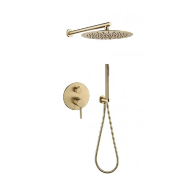 Душевая система встраиваемая (без излива) Grocenberg GB5099MG-3, матовое золото фото в интернет-магазине Русалия