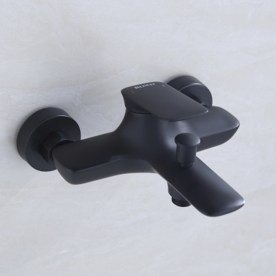 BOND Cube B03-3188 Смеситель черный однорычажный для ванны/душа фото в интернет-магазине Русалия