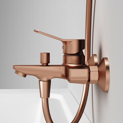 F85A10044 X-Joy, смеситель д/ванны/душа, роз. золото AM.PM фото в интернет-магазине Русалия