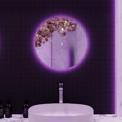 Зеркало AZARIO Savanna RGB D550 SMART-управление, парящая подсветка (LED-00002605) фото в интернет-магазине Русалия