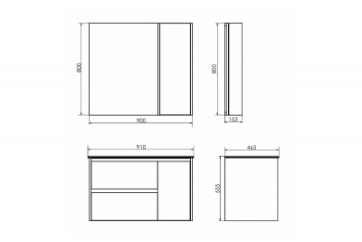 COMFORTY. Зеркало-шкаф "Бремен-90" дуб белый фото в интернет-магазине Русалия