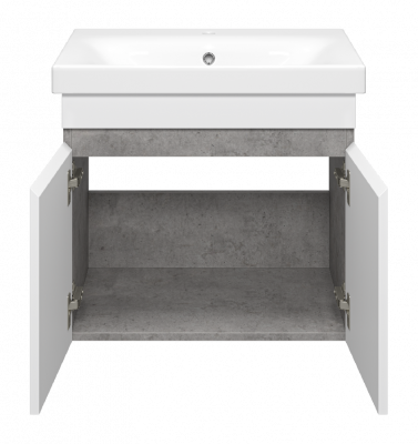 Тумба Ронда 60 подвесная с раковиной Cersanit Moduo Slim 60 Misty фото в интернет-магазине Русалия