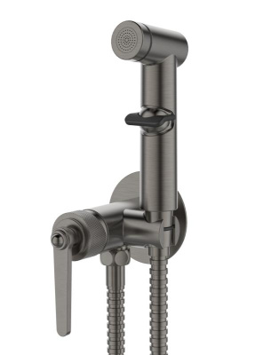 Смеситель ESKO "Bangkok Gun metal" скрытого монтажа с гигиеническим душем (SMHBGGM) фото в интернет-магазине Русалия