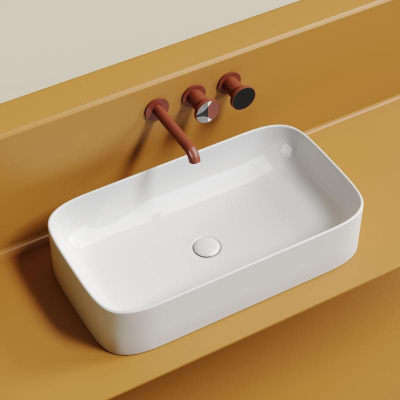 Умывальник чаша накладная прямоугольная Element 705*380*150мм CN6054 Ceramica Nova фото в интернет-магазине Русалия