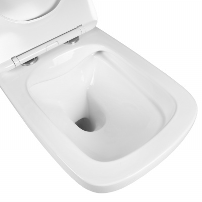 BOND F11-10 Унитаз подвесной безободковый с сиденьем с микролифтом фото в интернет-магазине Русалия