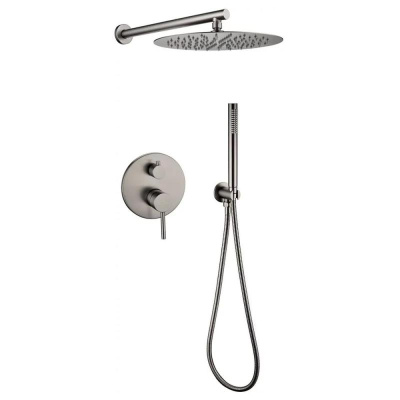 Душевая система встраиваемая (без излива) Grocenberg GB5099BG-3, графит фото в интернет-магазине Русалия