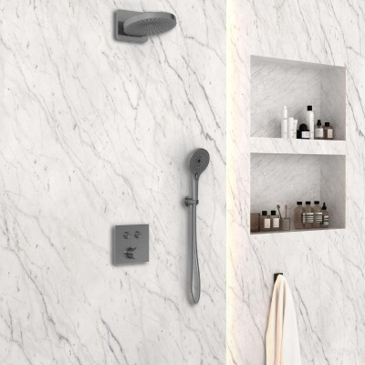 Душевой комплект VSFW-4I211GM встраиваемый, вороненая сталь Vincea фото в интернет-магазине Русалия