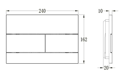 Кнопка смыва Vincea VFP-203MB, цвет черный фото в интернет-магазине Русалия