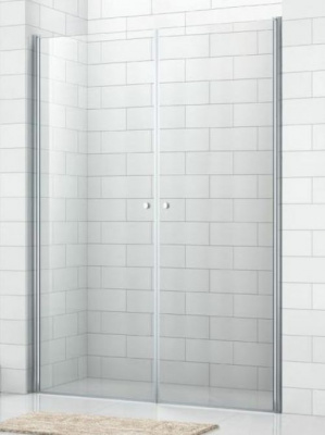 Распашная двустворчатая дверь для душа 90 ECO-O-B-2-90-C-Cr Cezares фото в интернет-магазине Русалия