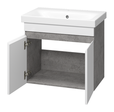 Тумба Ронда 60 подвесная с раковиной Cersanit Moduo Slim 60 Misty фото в интернет-магазине Русалия