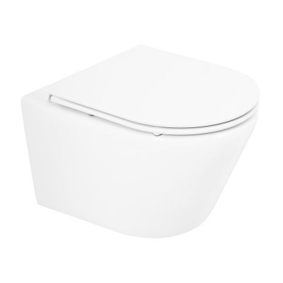 Унитаз подвесной безободковый TRE BB8001CHR/SC с сиденьем-микролифт Belbagno фото в интернет-магазине Русалия