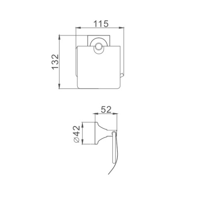 Держатель для туалетной бумаги Haiba HB8503, хром фото в интернет-магазине Русалия
