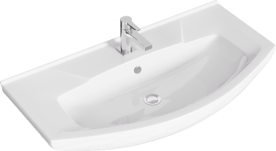 Напольная тумба 88  Rodos белый ROD01082N + умывальник Элеганс 850 4620008197456 Aqwella фото в интернет-магазине Русалия