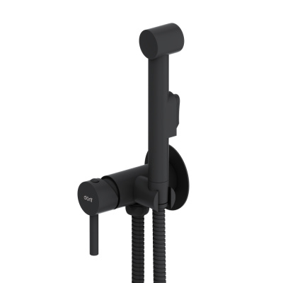 D3075000BL Logic  смеситель с гигиеническим душем, встроенный, цвет черный фото в интернет-магазине Русалия