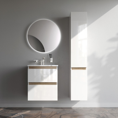 M85AFHX0552WG X-Joy, База под раковину, подвесная, 55 см, 2 ящика, белый глянец Am.Pm фото в интернет-магазине Русалия