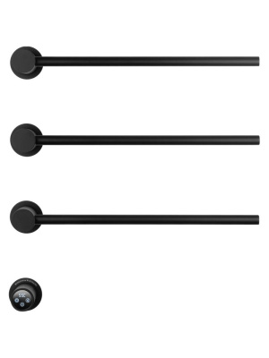 Полотенцесушитель электрический встраиваемый WONZON & WOGHAND HAMBURG, Черный матовый (WW-AL313-MB) фото в интернет-магазине Русалия