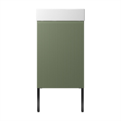 Тумба с раковиной WC Area 40 см матовый зеленый 221805006 Wellsee фото в интернет-магазине Русалия