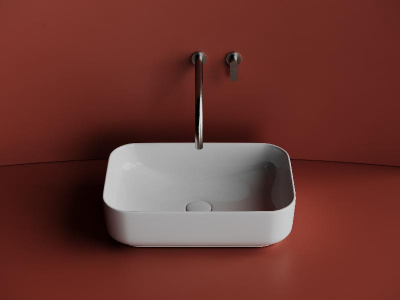 Умывальник чаша накладная прямоугольная Element 510*340*140мм CN5043 Ceramica Nova фото в интернет-магазине Русалия