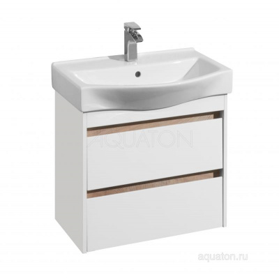 Тумба под раковину AQUATON Нортон 65 белая 1A248801NT010 фото в интернет-магазине Русалия