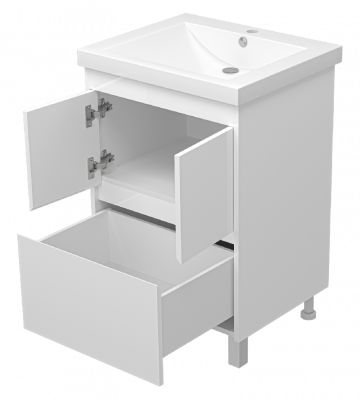 Тумба Алиса 58 с раковиной Misty Алиса 58 Misty фото в интернет-магазине Русалия