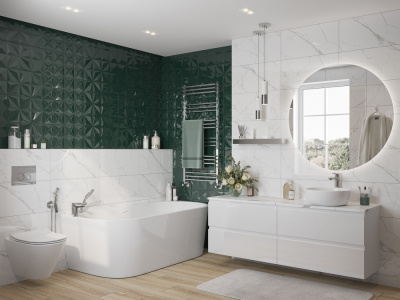 Смеситель на борт ванны Moduo A64100 Cersanit фото в интернет-магазине Русалия