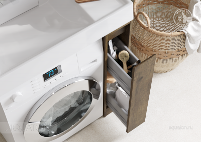 Тумба под раковину AQUATON Лондри 20 Дуб Рустикальный без фасада 1A267101LHDR0 фото в интернет-магазине Русалия