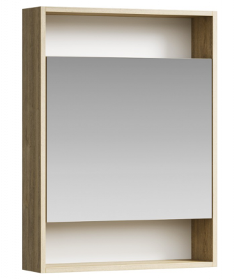 Зеркальный шкаф 60 City дуб балтийский SIT0406DB Aqwella фото в интернет-магазине Русалия