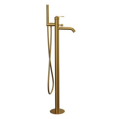 Смеситель для ванны Remer Atelier AL08BG, золото брашированное фото в интернет-магазине Русалия
