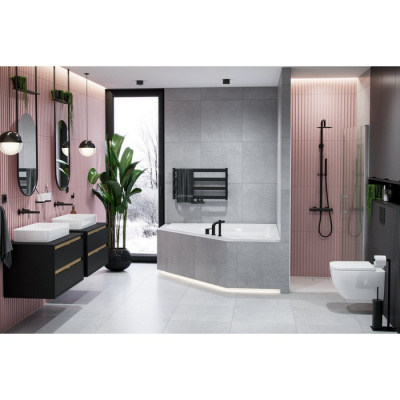 Смеситель для умывальника скрытого монтажа EXCELLENT Pi AREX.1214BL (черный мат) фото в интернет-магазине Русалия