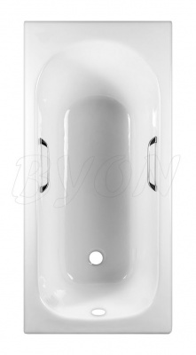 Чугунная ванна B13 150х70 с ручками Byon фото в интернет-магазине Русалия