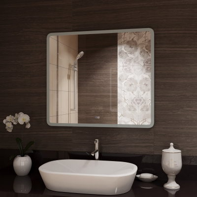 Зеркало с подсветкой Demure 700x500 антизапотевание ЗЛП1362 Continent фото в интернет-магазине Русалия