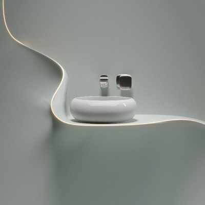 Умывальник чаша накладная круглая Element 360*360*120мм CN6050 Ceramica Nova фото в интернет-магазине Русалия