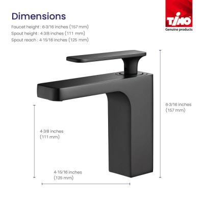 Смеситель для раковины с гигиеническим душем Timo Torne 4360/03G черный фото в интернет-магазине Русалия