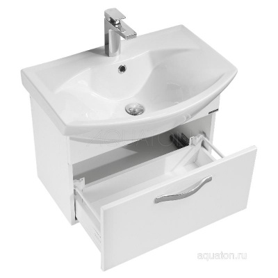 Тумба под раковину AQUATON Ария 65 белый 1A134001AA010 фото в интернет-магазине Русалия