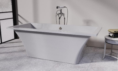 Ванна ЛОТУС пустая, литой мрамор 1850х850 01010036 Astra-Form фото в интернет-магазине Русалия