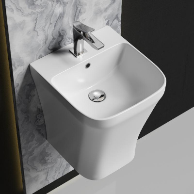 Раковина моноблок подвесная DION CN6067 Ceramica Nova фото в интернет-магазине Русалия