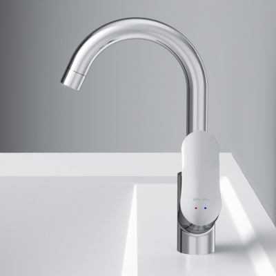 F8002700 Like, смеситель для умывальника с поворотным изливом, хром, шт. фото в интернет-магазине Русалия