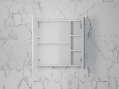 Зеркальный шкаф «Стокгольм» 70 см графит софт ЛС-00002323 Style Line фото в интернет-магазине Русалия