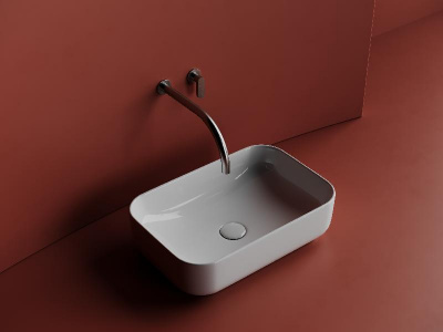 Умывальник чаша накладная прямоугольная Element 510*340*140мм CN5043 Ceramica Nova фото в интернет-магазине Русалия