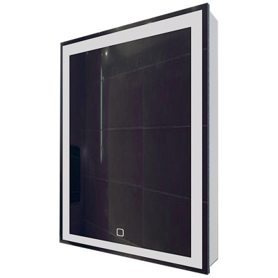 Зеркало-шкаф AZARIO Minio 1Л 600х800 c подсветкой и диммером (CS00075840) фото в интернет-магазине Русалия