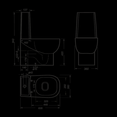 Унитаз Infinity Mono с сиденьем микролифт INFSLCC01040822 Sanita Luxe фото в интернет-магазине Русалия
