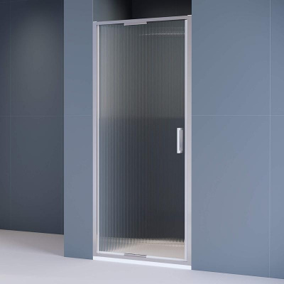 Душевая дверь RGW SV-05 800, стекло Ribbed (Ребристое), профиль хром фото в интернет-магазине Русалия