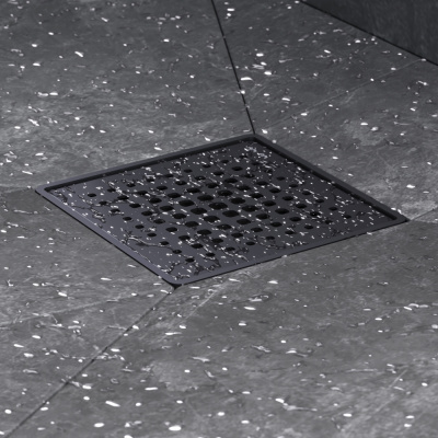W01BD-P11-010-01BM MasterFlow Трап для душа точечный универс затвор Cut Gradient 10см цвет черн мат Am.Pm фото в интернет-магазине Русалия