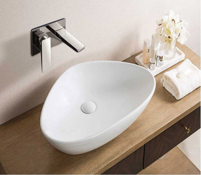 Раковина накладная треугольная 7472B CeramaLux фото в интернет-магазине Русалия