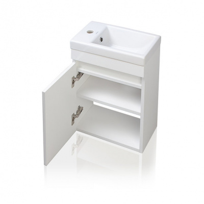 Тумба с раковиной Compact 40 подвесная белая Style Line фото в интернет-магазине Русалия
