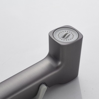 Гигиенический душ со смесителем Shevanik S6805T, оружейная сталь фото в интернет-магазине Русалия